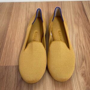 Rothy’s loafer in mustard, like new, never worn, size 6